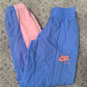 Nike Kids' Blue and Pink Joggers